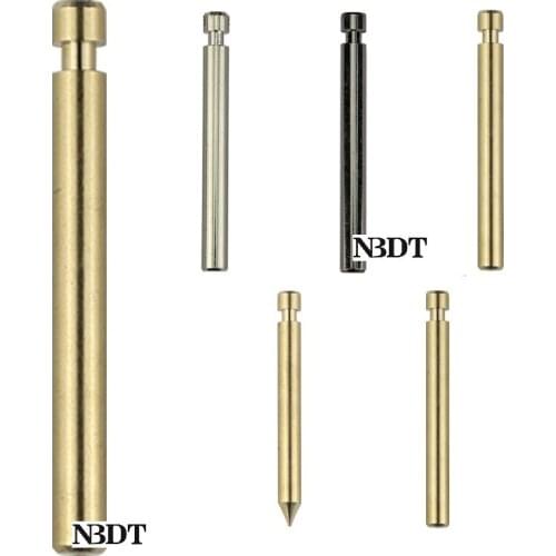 50Pcs Dia.4mm Solid Brass Round Barrel Rod Flat Tamper Gun Black Silver Wall Mount For Ornaments Bracelet Displaying Storage