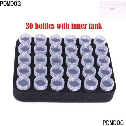 Diamond Painting Accessories Box DIY Container Embroidery Mosaic Tools Bead Cross Stitch Drill Storage 30 slot foam with bottle