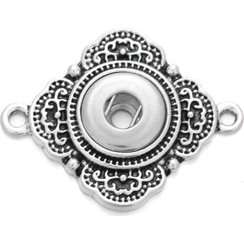 10pcs/lot Snaps Jewelry Metal Antique 12MM Snap Button Jewelry Accessories To Make Handmade Snap Bracelets & Bangles