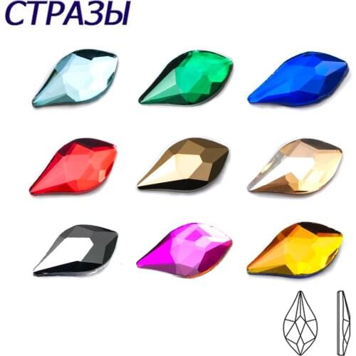 100pcs A2553 5x8mm Crystal AB Colorful Super Shiny Rhinestones Non Hotfix For Nails Art Bags Garment Shoes DIY Design Decoration