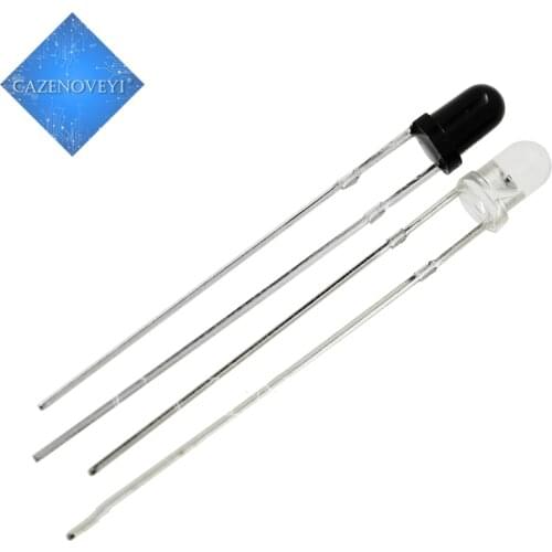 100pcs/lot 50pairs 3mm 940nm LEDs infrared emitter and IR receiver diodes EACH 50PCS In Stock