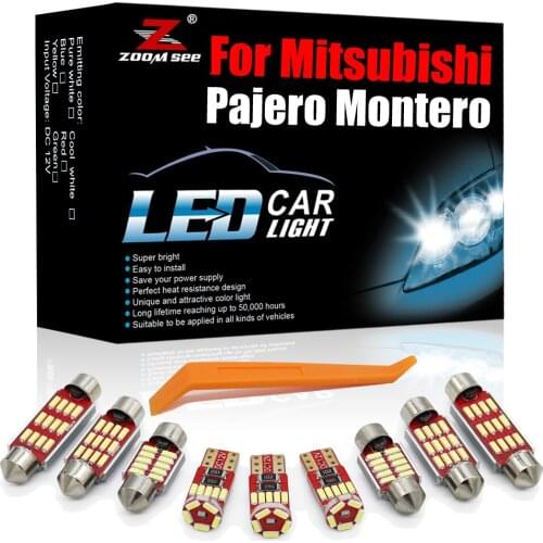 12-24V White Canbus LED Interior Kit For Mitsubishi Pajero Montero Shogun and Sport 1 2 3 4 MK1 MK2 MK3 MK4 (90-20) Car Light