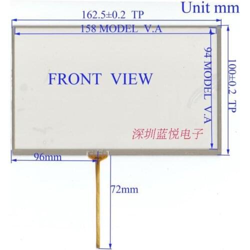 7-inch touch screen 162 * 100 Taiwan original screen 4WGJF