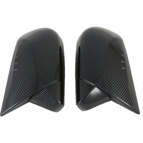 ABS Carbon Fiber Car Side Door Rearview Mirror Cover Trims Car Styling Accessories For Toyota Prius 2019 2020 Overlay Style 2pcs
