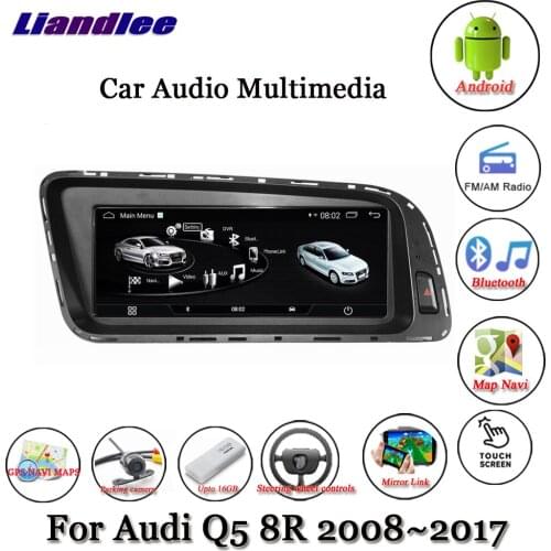Car Android Multimedia System For Audi Q5 8R 2008-2017 Radio GPS Navigation Player Carplay Androidauto Stereo HD Screen