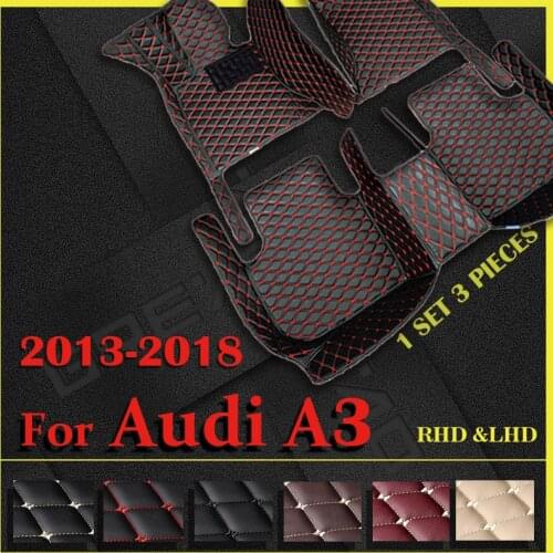 Car floor mats for AUDI A3 Hatchback/Sportback 2013 2014 2015 2016 2017 2018 Custom auto foot Pads automobile carpet cover