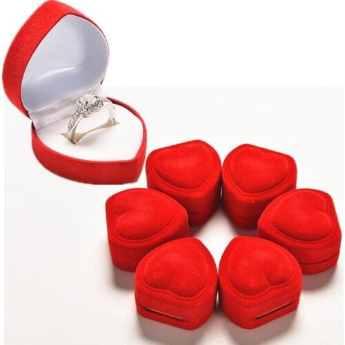 Lovely Velvet Jewelry Box Container Wedding Ring Box For Earrings Necklace Bracelet Display Gift Box Holder 16 Styles