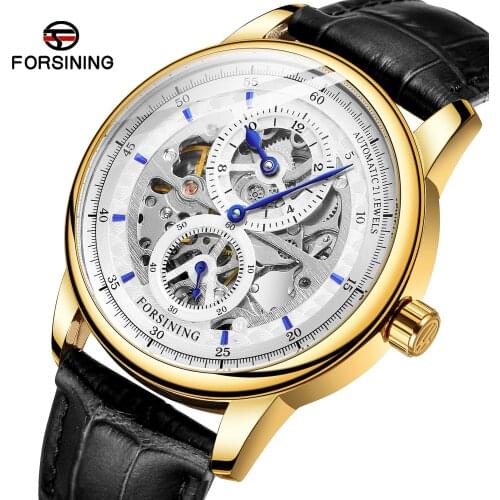 Forsining Luxury Mechanical Watches Aaa Automatic Chronometer Husband Dropshipping Male Diving Pagani Design Steeldive Gold