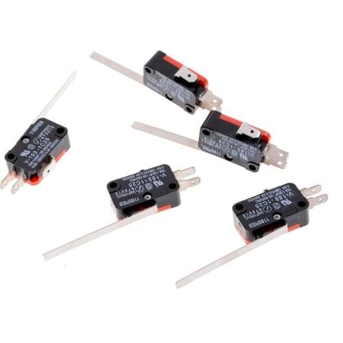 Long Straight Hinge Lever SPDT Micro Limit Switch V-153-1C25 Wholesale 5Pcs