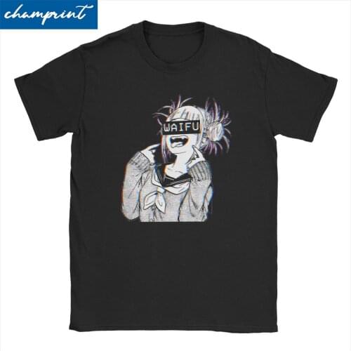 Toga Himiko Waifu T-Shirts for Men Women Boku No My Hero Academia Manga Novelty Tee Shirt Short Sleeve T Shirt Printed Tops