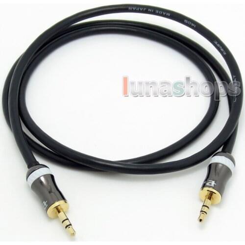 LN004311 3.5mm Pailiccs male to Male Car Aux Hifi speaker audio DIY Canare cable 1m