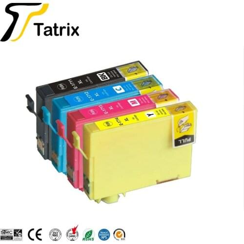 Tatrix T1711 T1712 T1713 T1714 Color Compatible Printer Ink Cartridge for Epson Expression Home XP-103 XP-203 XP-303
