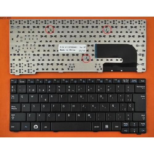 SP Spanish New Replacement Keyboard for Samsung N143 NPN143 N148 NPN148 NPN150 NPN150 N158 NP158 N145 N128 NB20 NB30 Laptop