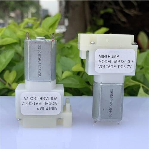 Micro Diaphragm Pump Aquarium Fish Tank Oxygen Pump MP130 Mini Motor Double Hole Air Pump DC 3.7V 5V Vacuum Pump for Massager