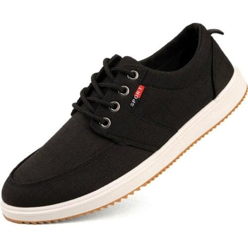 2019 New Fashion Men Shoes Mens Breathable Canvas Sneakers Solid Color Casual Work Shoes Zapatillas Hombre Casual N2-60