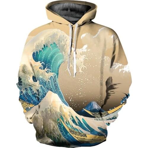 3d hoodie men plus trend Harajuku style autumn and winter clothes loose Creative design hip-hop streetwear couple Fashion hooded