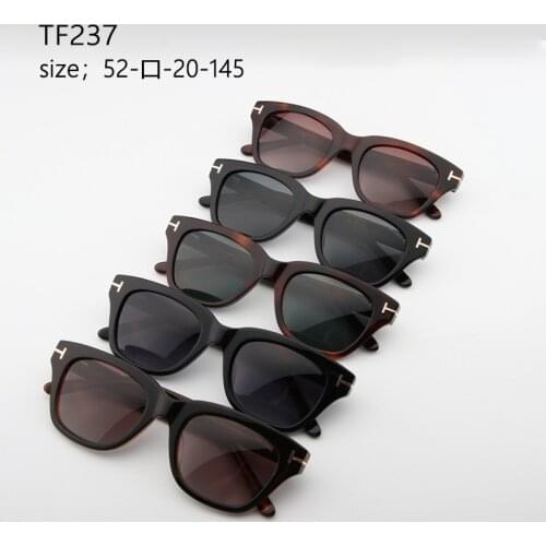 Fashion luxury brand polarized sunglasses James Bond 007 Style Eyewear Tom TF237 For men Prescription Myopia Acetate Sunglasses