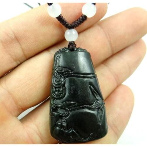 Natural stone Quartz Crystal hand-carved statue of bamboo amulet pendant for diy Jewelry Making necklace Accessories