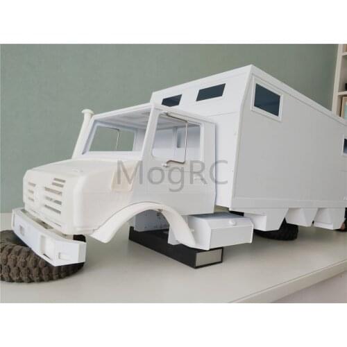 1/10 Scale RV Unpainted Rear compartment 6x6 Body 313mm/324mm unimog u5000 For BRX01 scx10 II TRX6 90046 6X6 Truck