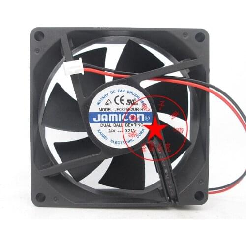 New genuine JF0825B2UR-R 8025 24V 0.21A8CM inverter cooling fan