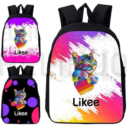 Likee App Backpack Kid School Husky Backpack Women Large Capacity Fashion Cosmetic Bag Schoool PencilCase Ladies Travel Backpack