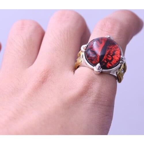 Solid 925 Sterling Silver MENS Men eye punk ring rings jewelry gift A5722