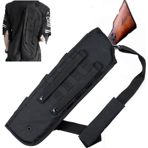 Tactical Rifle Gun Bag Molle Shotgun Scabbard Pack Molle Camping Outdoor Military Hunting Knife Gun Bag with Shoulder Strap