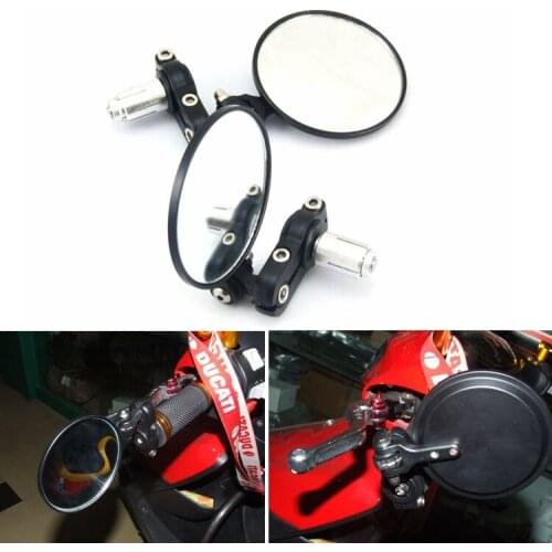 Universal Motorcycle Mirror CNC Aluminum 22mm Handle Bar End Rearview Side Mirrors Handlebar grips Rearview Side Mirror