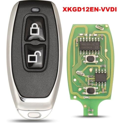 Jingyuqin Xhorse XKGD12EN Garage Wire Universal Remote Key Fob 2 Button for VVDI Key Tool
