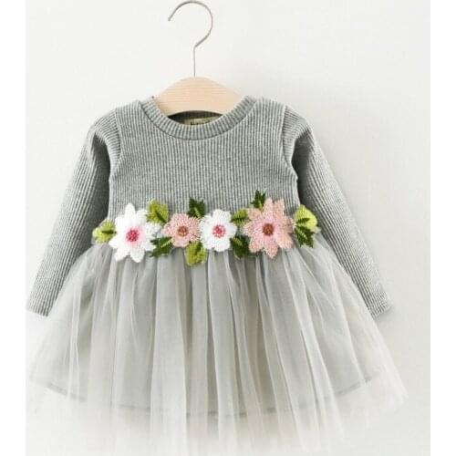 2020 Spring And Autumn Girls Korean Version Of The Princess Dress Long-sleeved Dress Cotton Trendy Boutique Childrens Clothing