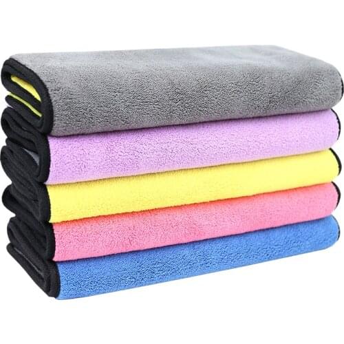 1PCS Double-sided Car Wipes High-density Household Absorbent Microfiber Towels Kitchen Cleaning Wipes Dish Washing