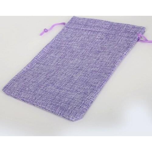 10pcs Cotton Linen Gift Candy Beads Bags Christmas Pouch Wedding Party Holder Neckalce Bracelets Jewelry Bag 13x18cm