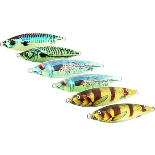 100g Boat Casting Jigging Spoon Lure Lead Metal Fishing Slow Jigging Jigs Japan Top Artificial Lure Baits With Double Hooks
