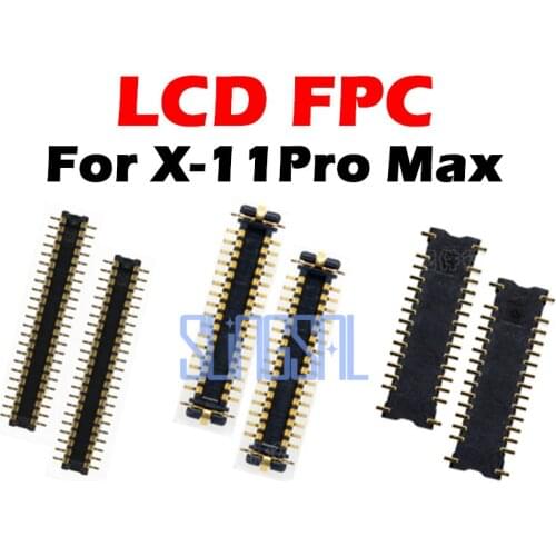 2pcs new Touch LCD Display FPC Connector For iP X XS Max XR 11 Pro Display Board Connector On Motherboard Mainboard Flex Cable