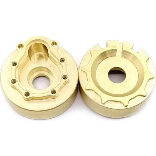 4pcs TRX-4 Brass Counterweight Balance Weight tire Portal Drive Housing for 1/10 RC Crawler Traxxas TRX4 Axle Upgrade Parts