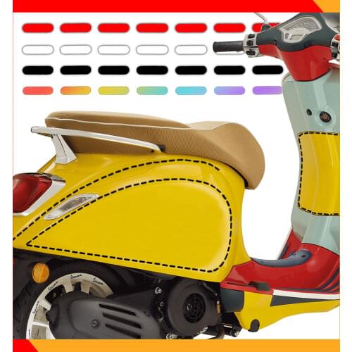 Dotted Line Motorcycle Accessories Car Decal Stickers For Vespa PIAGGIO GTS GTV LXV LT PX 50 125 150 250 300ie Sprint Primavera