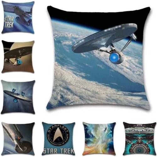Movies star Spaceship printed polyester Cushion Cover decorative Home sofa chair car seat friend kids bedroom gift pillowcase