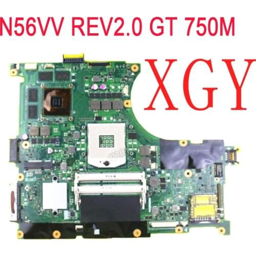 For ASUS n56v n56vv Motherboard Mainboard gt750m v4g motherboard 100% Test ok