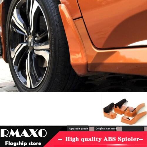 For Honda civic 2016-2018 With the color Mudflaps Splash Guards Front and rear Mud Flap Mudguards Fender Modified special