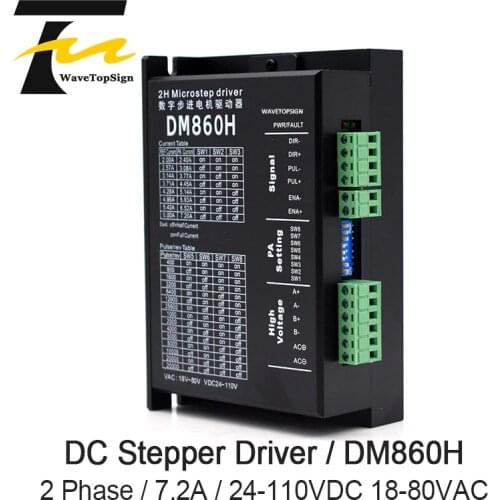 2 Phase Stepper Motor Driver DM860H Input Voltage 24-110VDC 18V-80VAC Match with 57 86 Stepper Motor Nema23 Nema 34