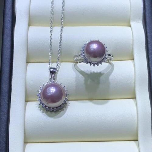 Hot 925 Sterling Silver Pendant and Ring Mountings Findings Base Jewelry Set Mounts Settings Parts for Pearls Beads Crystal