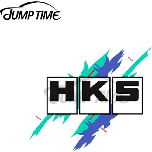 JumpTime 13 x 4.3cm For Vintage HKS Vaporwave Windows Motorcycle RV Car Stickers Anime Personality Deal Cartoon Graphics