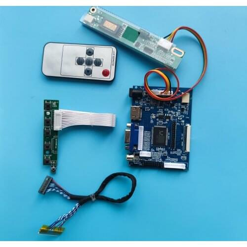 Kit Work For 12.3" LQ123K1LG03 1280×480 LCD Screen remote 2AV display Controller Board 30PIN LED panel LCD HDMI-compatible VGA