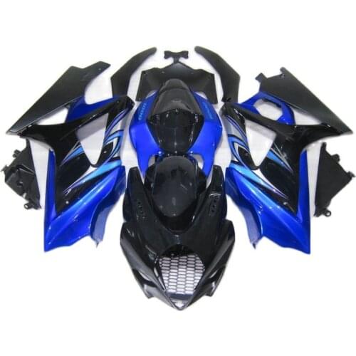 Plastic Fairing kit for SUZUKI GSXR 1000 2007 2008 Blue Silver Black Fairings GSXR1000 07 08 DL807