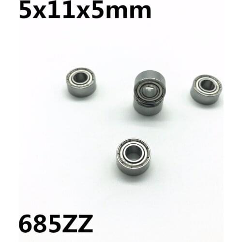 50Pcs 685ZZ L-1150ZZ 5x11x5 mm Deep groove ball bearing Miniature bearing High quality 685Z