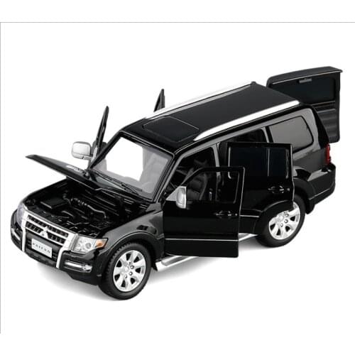 Simulation 1: 32 Pajero V97 SUV six door sound light steering shock absorber model toy car childrens birthday gift
