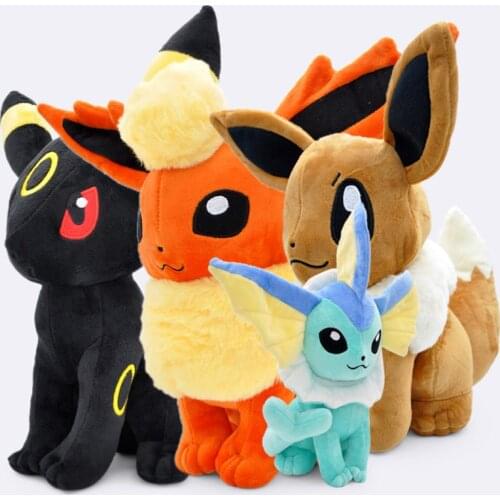 12" 30cm/37CM Big Sitting Eevee Vaporeon Flareon Umbreon Soft Stuffed Animals Plush Toys Gift