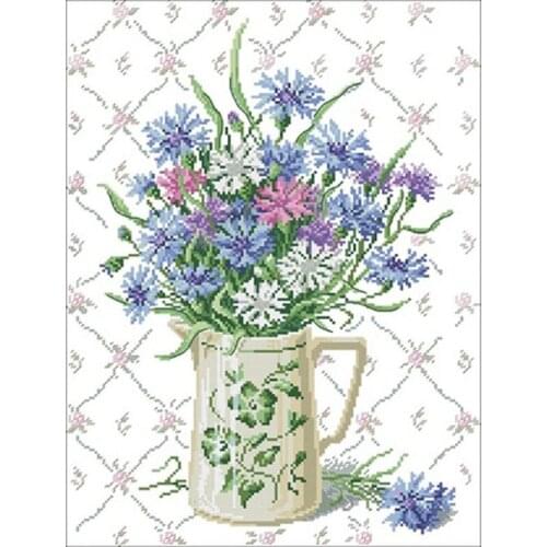 Porcelain vase patterns Counted Cross Stitch 11CT 14CT 18CT DIYChinese Cross Stitch Kit Embroidery Needlework Sets