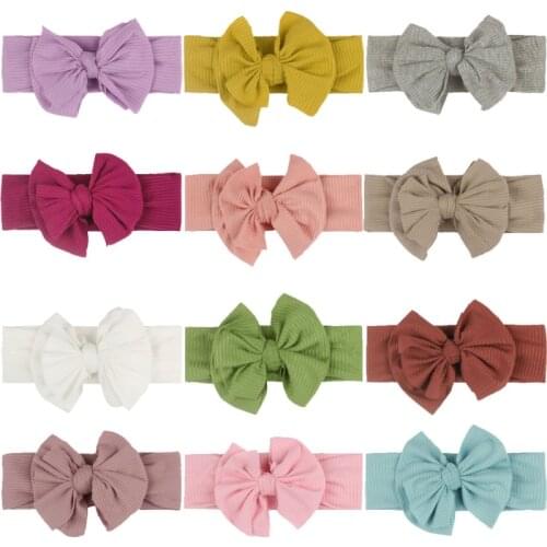 2020 New Newborn Toddler Baby Girls Head Wrap Rabbit Big Bow Knot Turban Headband Hair Accessories Baby Gifts For 0-2Y