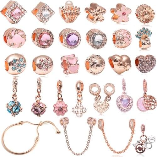 2Pcs/Lot Blooming Flower Charms Pendant Fit DIY Bracelet Bangle Necklace full of love Charms Beads For Women Lovers Jewelry Gift